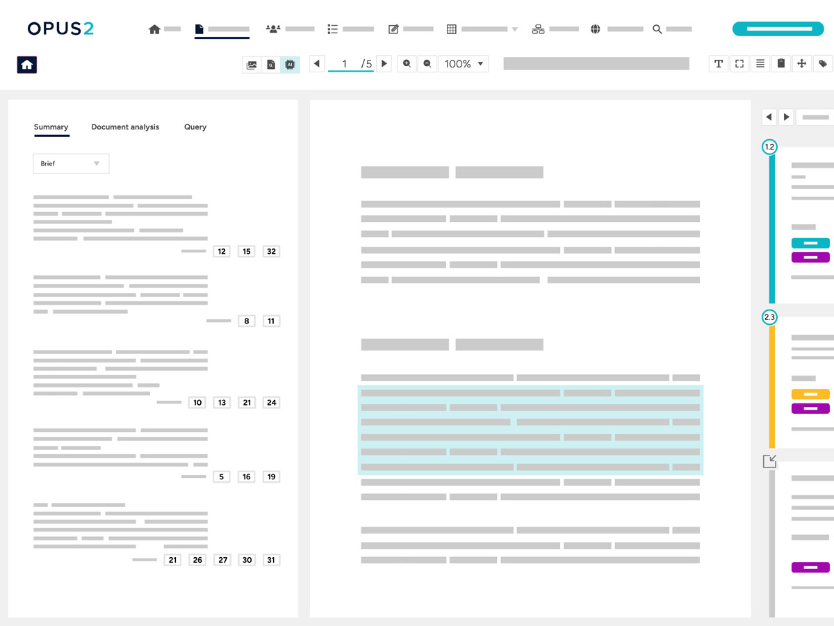 Opus 2 legal software